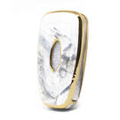 Нано-мраморная крышка Ford-E12J с откидным дистанционным ключом 3B, белый цвет | МК3 -| thumbnail