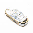 Новый Aftermarket Nano Высококачественный Мраморный Чехол Для Ford Раскладной Дистанционный Ключ 3 Кнопки Белый Цвет Ford-F12J | Ключи Эмирейтс -| thumbnail