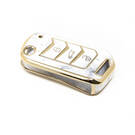 غطاء رخامي نانو عالي الجودة جديد لما بعد البيع لمفتاح ماهيندرا البعيد 3 أزرار لون أبيض MHD-A12J | مفاتيح الإمارات -| thumbnail