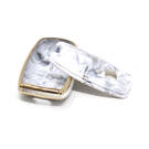 New Aftermarket Nano High Quality Marble Cover For Kia Remote Key 6 Buttons White Color KIA-D12J6 | Emirates Keys -| thumbnail