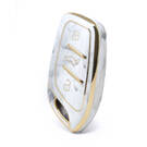 غطاء نانو رخام عالي الجودة لمفتاح ريموت روي 3 ازرار لون ابيض RW-B12J