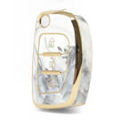 Cover in marmo Nano di alta qualità per chiave remota Hyundai Flip 3 pulsanti colore bianco HY-B12J3A