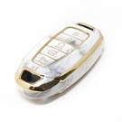 Nuova copertura in marmo Nano di alta qualità aftermarket per chiave remota Hyundai 5 pulsanti colore bianco HY-D12J5 | Chiavi degli Emirati -| thumbnail