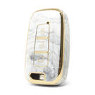 Cover in marmo Nano di alta qualità per chiave remota Hyundai 3 pulsanti colore bianco HY-G12J3