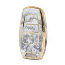 غطاء نانو رخام عالي الجودة لمفتاح ريموت الجدار العظيم 3 ازرار لون ابيض GW-B12J3