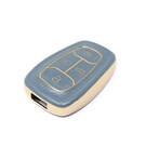 غطاء جلد ذهبي نانو جديد لما بعد البيع لمفتاح التحكم عن بعد TATA 4 أزرار لون رمادي TATA-A13J | مفاتيح الإمارات -| thumbnail