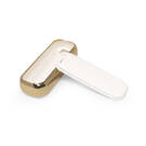 New Aftermarket Nano High Quality Gold Leather Cover For Baojun Remote Key 3 Buttons White Color BJ-A13J | Emirates Keys -| thumbnail