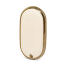 Nano Gold Leather Cover MB Remote Key 3B White Benz-C13J | MK3 -| thumbnail