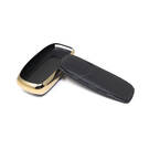 New Aftermarket Nano High Quality Gold Leather Cover For Trumpchi Remote Key 5 Buttons Black Color CQ-B13J | Emirates Keys -| thumbnail