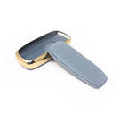 New Aftermarket Nano High Quality Gold Leather Cover For Trumpchi Remote Key 5 Buttons Gray Color CQ-B13J | Emirates Keys -| thumbnail