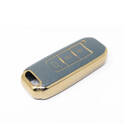 غطاء جلد ذهبي نانو جديد لما بعد البيع لمفتاح التحكم عن بعد Trumpchi 3 أزرار لون رمادي CQ-C13J | مفاتيح الإمارات -| thumbnail