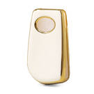 Capa de couro Nano Gold Toyota Flip Key 3B Branco TYT-C13J | MK3 -| thumbnail