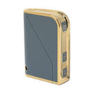 غطاء نانو جلد ذهبي عالي الجودة لمفتاح ريموت لينك اند كو 3 ازرار لون رمادي LC-B13J