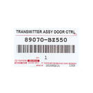 Chave remota genuína/OEM para Toyota Yaris 2023, 3 botões, 433MHz. Número da peça OEM: 89070-BZ550 / 89070-BZ551 | Emirates Keys -| thumbnail