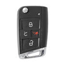 Volkswagen Golf MQB 2015 Flip Remote Key Shell 3+1 Buttons