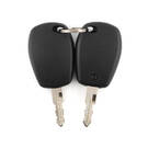 New Aftermarket Renault Clio II Dacia Logan Sandero Ignition Lock 2 x Plastic Keys without Remote Button 4 Pin Compatible Part Number: 6001546809 / 806013230R | Emirates Keys -| thumbnail