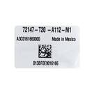 New Honda Civic 2022 Genuine / OEM Smart Remote Key 4+1 Buttons 433MHz OEM Part Number: 72147-T20-A11 | Emirates Keys -| thumbnail