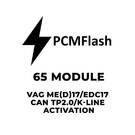 PCMflash - Modulo 65 VAG ME (D) 17 / EDC17 CAN TP2.0 / Attivazione K-Line
