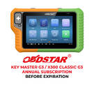 Obdstar Key Master G3 / X300 Classic G3 Annual Subscription Before Expiration