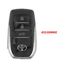 Toyota Land Cruiser GR 2022-2024 Chave Remota Inteligente Genuína 3 Botões 433,92 MHz 8990H-60411