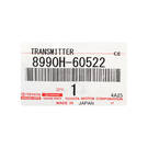 New Toyota Land Cruiser 2022-2024 Genuine / OEM Smart Remote Key 3 Buttons 433.58/434.42MHz OEM Part Number: 8990H-60522 , 8990H60522 , FCC ID: B3N2K2R | Emirates Keys -| thumbnail