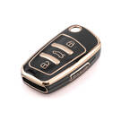 New Aftermarket Nano High Quality Cover For Audi Remote Key 4 Button Black Color Audi-C11J4 | Emirates Keys -| thumbnail