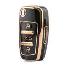 Nano High Quality Cover For Audi Remote Key 4 Button Black Color Audi-C11J4
