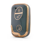 Housse Nano de haute qualité pour clé télécommande BYD 3 boutons couleur grise BYD-E11J3B