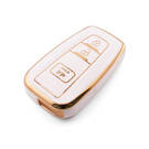 Nova capa de reposição Nano de alta qualidade para chave remota Toyota 3 botões cor branca TYT-B11J3B | Chaves Emirates -| thumbnail