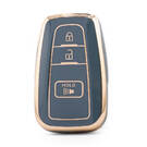 Capa Nano de alta qualidade para chave remota Toyota 3 botões cor cinza TYT-B11J3B