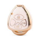 Nano High Quality Cover For Toyota Remote Key 3 Button White Color TYT-K11J3A