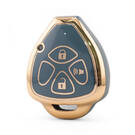 Nano High Quality Cover For Toyota Remote Key 3 Button Gray Color TYT-K11J3A