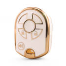 Nano Yüksek Kaliteli Kapak Ford Uzaktan Anahtar 3 Düğme Beyaz Renk Ford-K11J3