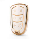 Nano Yüksek Kaliteli Kılıf Cadillac Uzaktan Anahtar 6 Düğme Beyaz Renk CDLC-A11J6