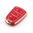 Nouvelle coque de rechange de haute qualité pour clé télécommande Cadillac 6 boutons couleur rouge CDLC-A11J6 | Emirates Keys -| thumbnail