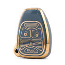 Capa Nano de Alta Qualidade para Chave Remota Chrysler 3 Botões Cor Cinza CRSL-A11J3A