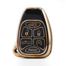 Capa Nano de Alta Qualidade para Chave Remota Chrysler 6 Botões Cor Preta CRSL-A11J6