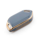 Nouvelle coque Nano de rechange de haute qualité pour clé télécommande Kia 8 boutons couleur grise KIA-S11J8 | Emirates Keys -| thumbnail