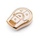 Nuova cover aftermarket nano di alta qualità per chiave telecomando Nissan a 4 pulsanti, colore bianco NS-D11J4B | Emirates Keys -| thumbnail