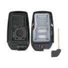 New Aftermarket Toyota Smart Remote Key Shell 2 Buttons Chrome Sides BA Type High Quality Best Price | Emirates Keys -| thumbnail