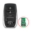 Toyota 2023 Smart Remote Key Shell 3 Buttons Chrome Sides BA Type