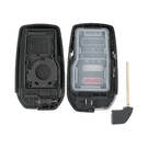 New Aftermarket Toyota Corolla Cross Smart Remote Key Shell 2+1 Buttons Chrome Sides BA Type High Quality Best Price | Emirates Keys -| thumbnail