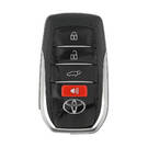 Toyota Smart Remote Key Shell 3+1 Buttons Chrome Sides BA Type | MK3 -| thumbnail