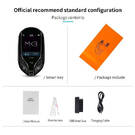 LCD Universal Modified Smart Key PKE System For All Keyless Car Maserati Black Silver Color | MK3 -| thumbnail