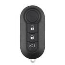 Fiat Flip Remote Key 3 Buttons 433Mhz 4A Transponder