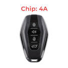 Jetour Original Smart Remote Key 3+1 Buttons 433MHz 4A Chip Black Color