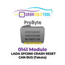 Módulo GromCalcTool 0141 LADA SPC560 Crash Reset CAN BUS (Takata)
