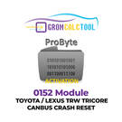 GromCalcTool 0152 Modulo TOYOTA / LEXUS TRW TRICORE CANBUS CRASH RESET