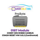 Module GromCalcTool 0187 CHERY SRS RH850 CANBUS CRASH RESET HW 0.0.2 (Continental)