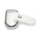New Aftermarket Nano High Quality Cover For Honda Remote Key 4 Button White Color Silver Frame HD-A11Y4 | Emirates Keys -| thumbnail